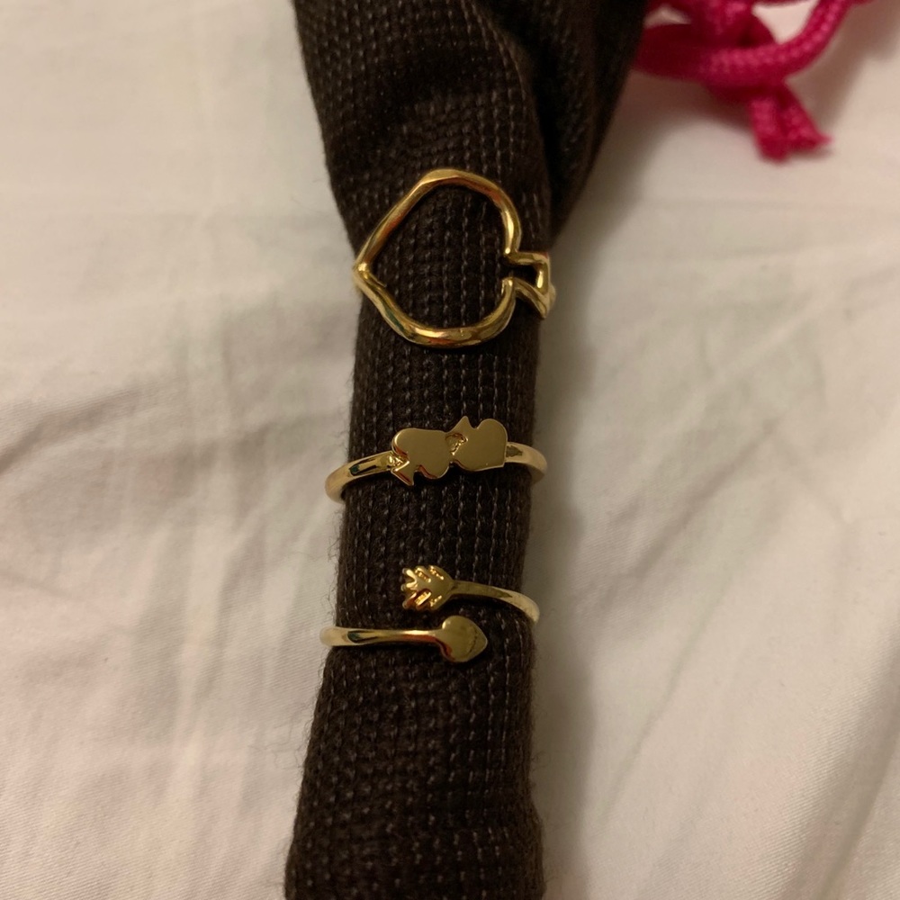 Kate spade 3 spade rings - size 5-6